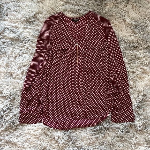 Express Polka Dot Blouse - Picture 1 of 7